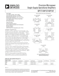 OP747ARU-REEL Datasheet Copertura