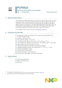 PCF8523TS/1 Datasheet Copertura