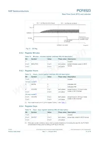 PCF8523TS/1數據表 頁面 21