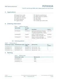 PCF85363ATT1/AJ Datasheet Pagina 2