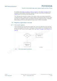 PCF85363ATT1/AJ Datasheet Pagina 7