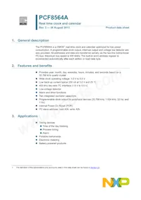 PCF8564AU/5GC/1 Datenblatt Cover