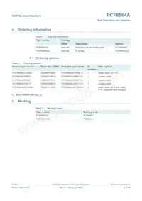 PCF8564AU/5GC/1數據表 頁面 2