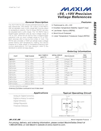 REF02DSA+T Datasheet Cover