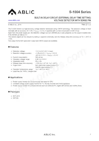 S-1004NB10I-M5T1U Datasheet Copertura