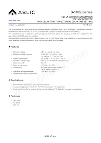 S-1009N43I-M5T1U Datasheet Copertura