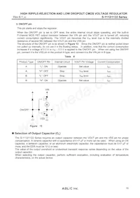 S-1122B55MC-L9OTFU Datasheet Page 15