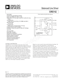 SSM2142SZ-REEL Datasheet Cover