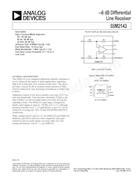 SSM2143SZ-REEL數據表 封面