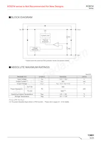 XC6214P502PR-G Datasheet Page 3