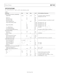 AD7148ACPZ-1500RL7 Datasheet Page 3