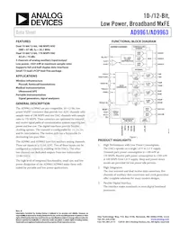 AD9961BCPZ Datenblatt Cover