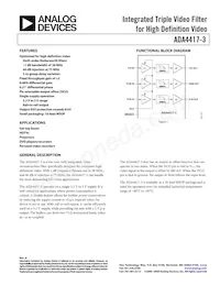 ADA4417-3ARMZ-R7 Datasheet Cover