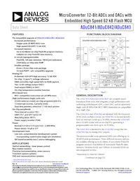 ADUC843BCPZ8-3 Datenblatt Cover