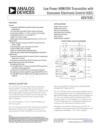 ADV7520BCPZ-80 Datenblatt Cover