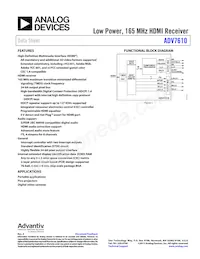 ADV7610BBCZ-P-RL數據表 封面