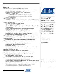 AT32UC3C2512C-A2ZR Datenblatt Cover