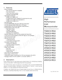 AT87C51RB2-SLRUM Datenblatt Cover