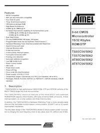 AT87C58X2-SLRUM Datasheet Cover