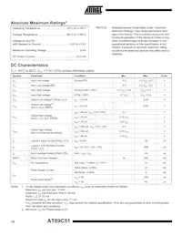 AT89C51-24PI Datasheet Page 10
