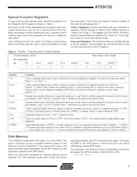 AT89C52-16JI Datasheet Pagina 5