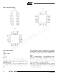 AT89LS53-12PI Datasheet Pagina 2