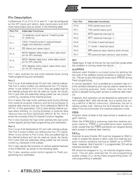 AT89LS53-12PI Datasheet Pagina 4