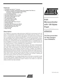 AT89S53-24JU Datasheet Copertura