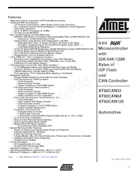 AT90CAN64-15MZ Datasheet Cover