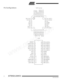 AT90LS4433-4PI數據表 頁面 2