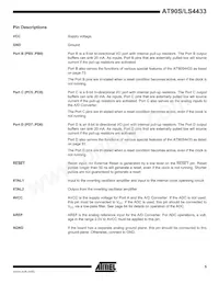 AT90LS4433-4PI Datasheet Pagina 5