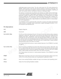 AT90S2313-4SI Datasheet Pagina 3