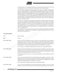 AT90S8515A-8PI Datasheet Page 4