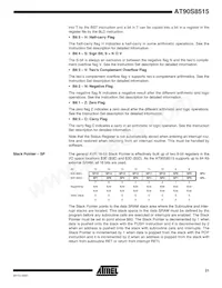 AT90S8515A-8PI Datasheet Pagina 21