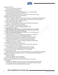 AT91SAM7XC512-CU Datasheet Pagina 2