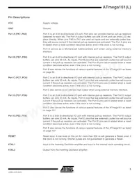 ATMEGA161L-4PI Datasheet Pagina 5