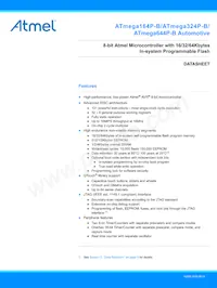 ATMEGA324P-B15AZ Datasheet Copertura