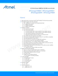 ATXMEGA16D4-MHA2 Datasheet Cover