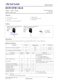 BCR12FM-14LB#BG0 Datasheet Copertura