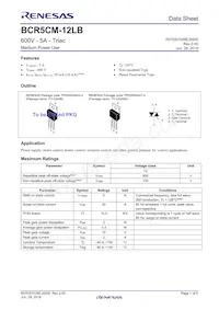 BCR5CM-12LB-1#BH0 Datasheet Copertura