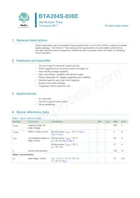 BTA204S-800E Datenblatt Cover