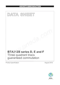 BTA212B-800E Datasheet Copertura