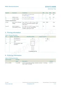 BTA312-800B Datasheet Pagina 2