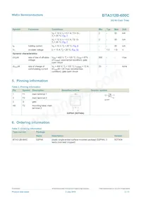 BTA312B-600C Datasheet Pagina 2