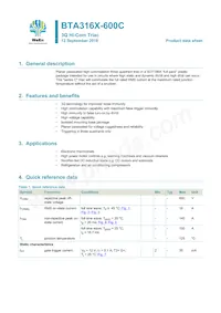 BTA316X-600C/L02Q Datasheet Copertura