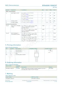 BTA408X-1000C0TQ Datasheet Pagina 2