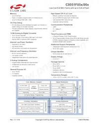 C8051F850-B-GM Datasheet Cover