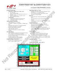 C8051T627-B-GM Datenblatt Cover