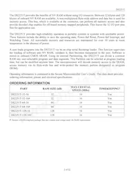 DS2251T-64-16# Datasheet Pagina 2