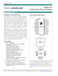 DS80C310+FCG Datasheet Copertura